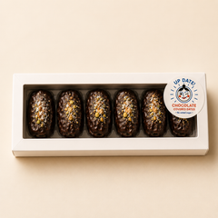 Pistachio chocolate covered dates