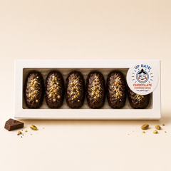 Pistachio chocolate covered dates