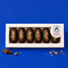 Pistachio chocolate covered dates
